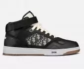 chaussures dior b27 baskets sneakers homme en cuir noir jacquard h965-e02